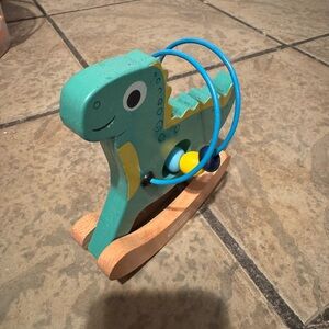 Little tikes Wooden Critter Busy Beads Dino Baby Rocking Toy